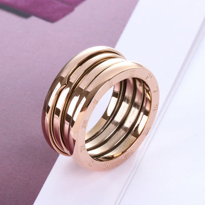 Shop Velvia | Titan steel Rose gold Ring