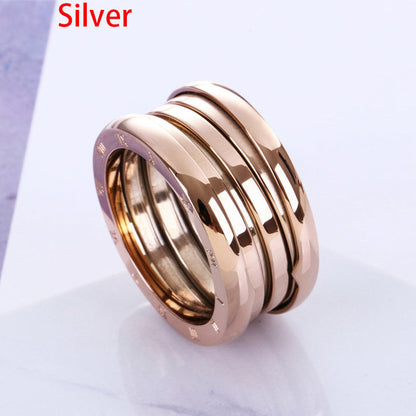 Shop Velvia | Titan steel Rose gold Ring