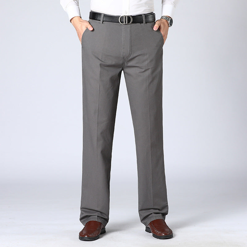 Shop Velvia | Men's Suit Trousers with Crease - Classic Business Pants with Straight Leg for Office, Wedding & Formal Occasions