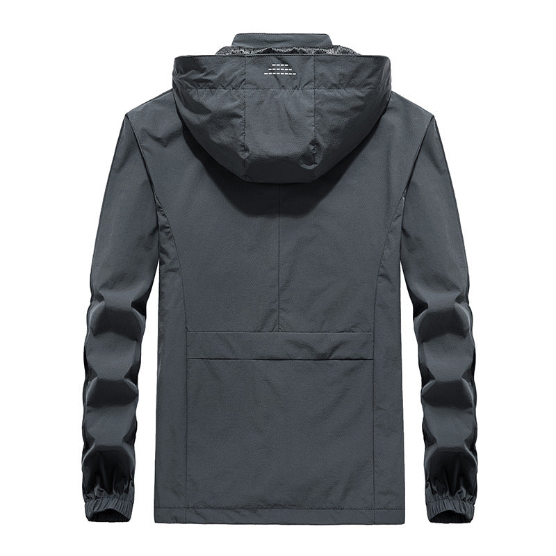 Men's Performance Softshell Jacket with Hood, Sealed Zippers and Reflective Sleeve Inserts Shop Velvia