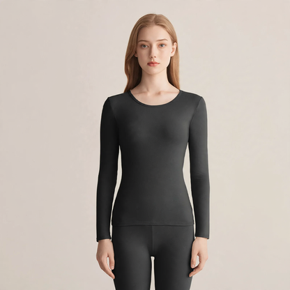 Cotton thermal set, antibacterial, round neck
