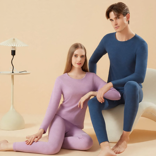 Thermal underwear set for men and women, lined