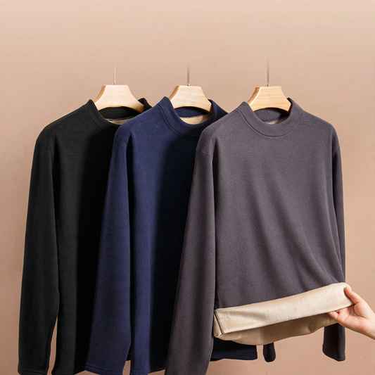 Padded thermal underwear set for men, big sizes