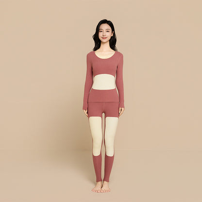 Self-warming thermal underwear set