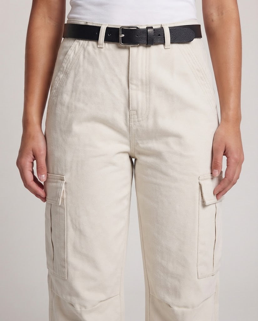Women's Wide Cargo Pants with High Waist, Utility Leg Pockets and Relaxed Fit Shop Velvia