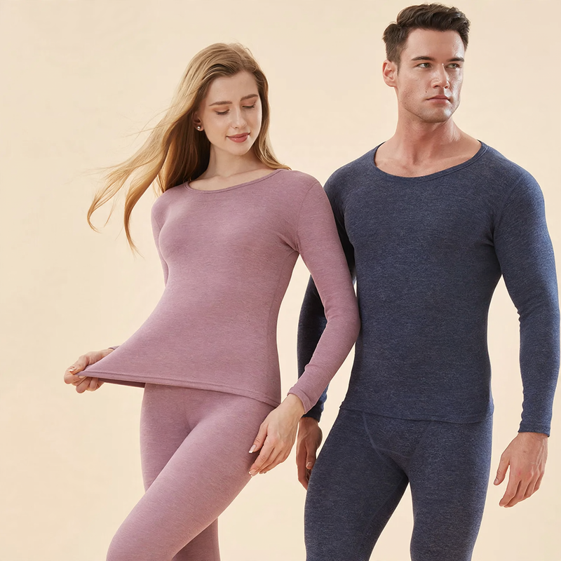 Thermal underwear set made of cashmere and silk