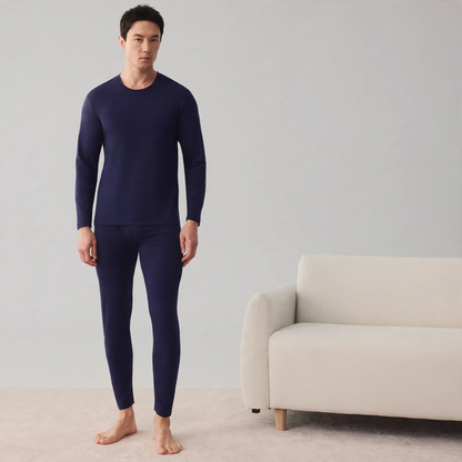 Men's Thermal Underwear Set, Modal, Crew Neck