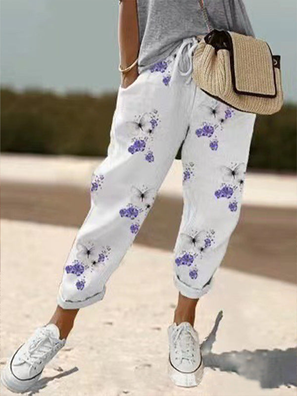 Shop Velvia | Casual Cotton Linen Pants for Women