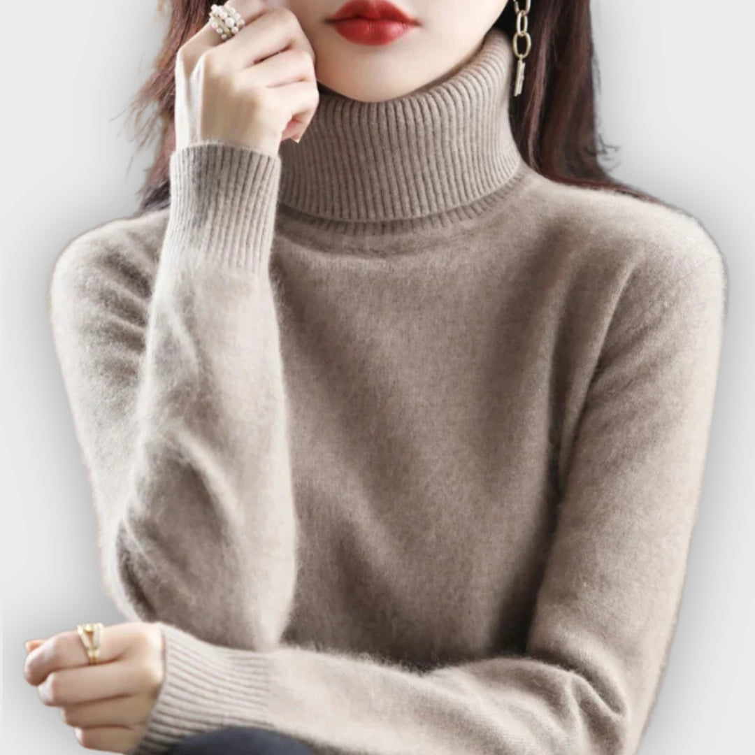 Shop Velvia | Cashmere Turtleneck Sweater