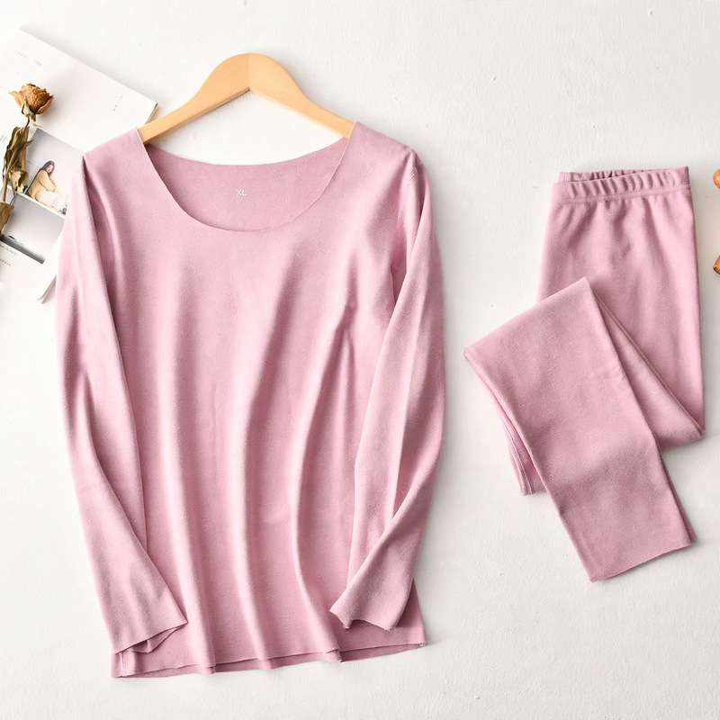 Padded thermal underwear set for women and men
