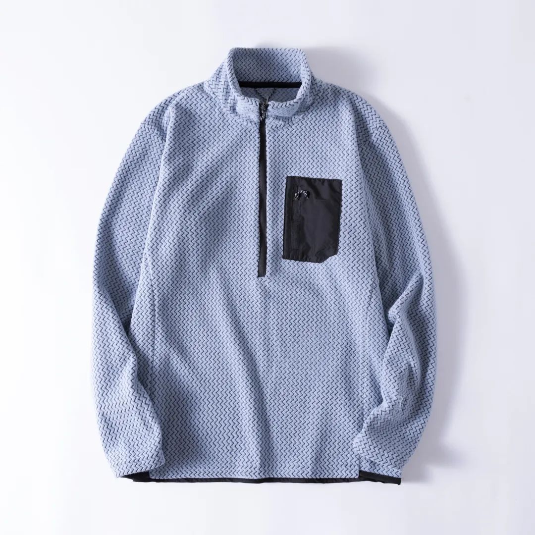 Unisex Half-Zip Fleece Pullover for Outdoor & Everyday