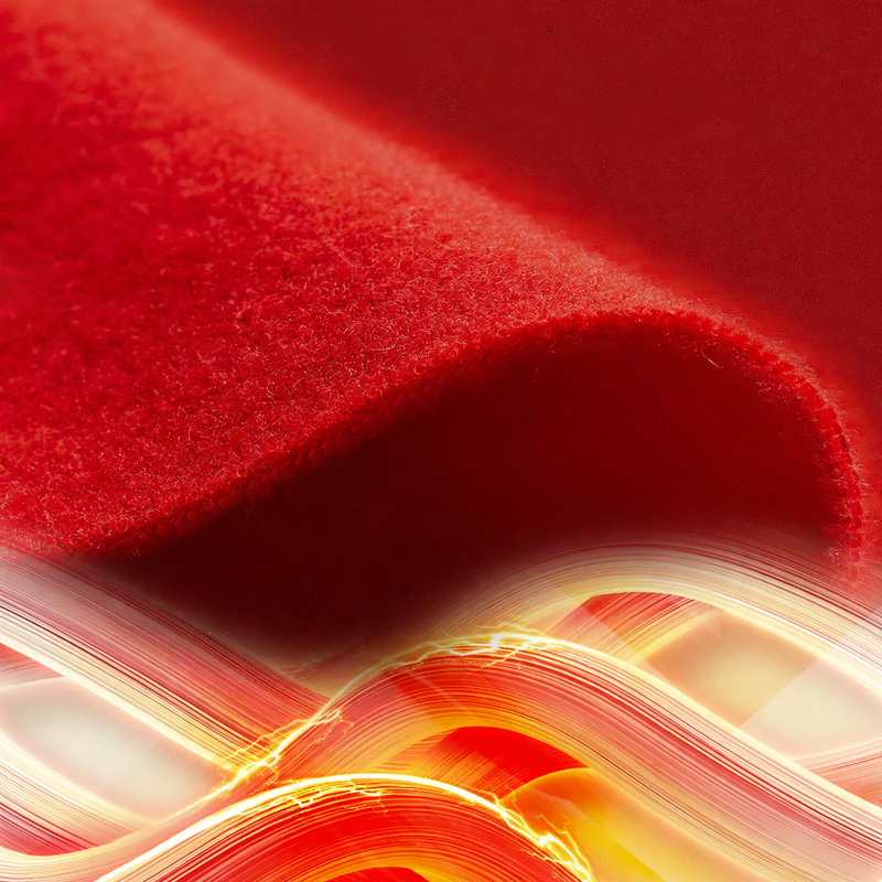 Festive thermal underwear set in red