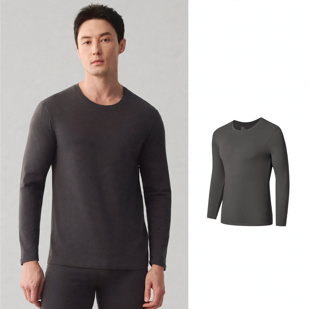 Men's Thermal Underwear Set, Modal, Crew Neck