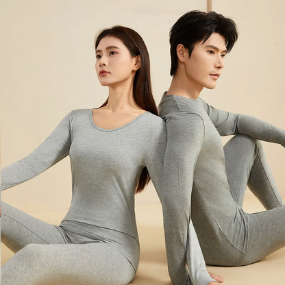 Antibacterial cotton thermal underwear set