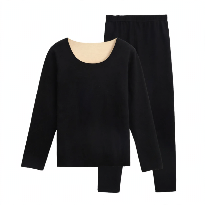 Thermal Women's Underwear Set, Round Neck