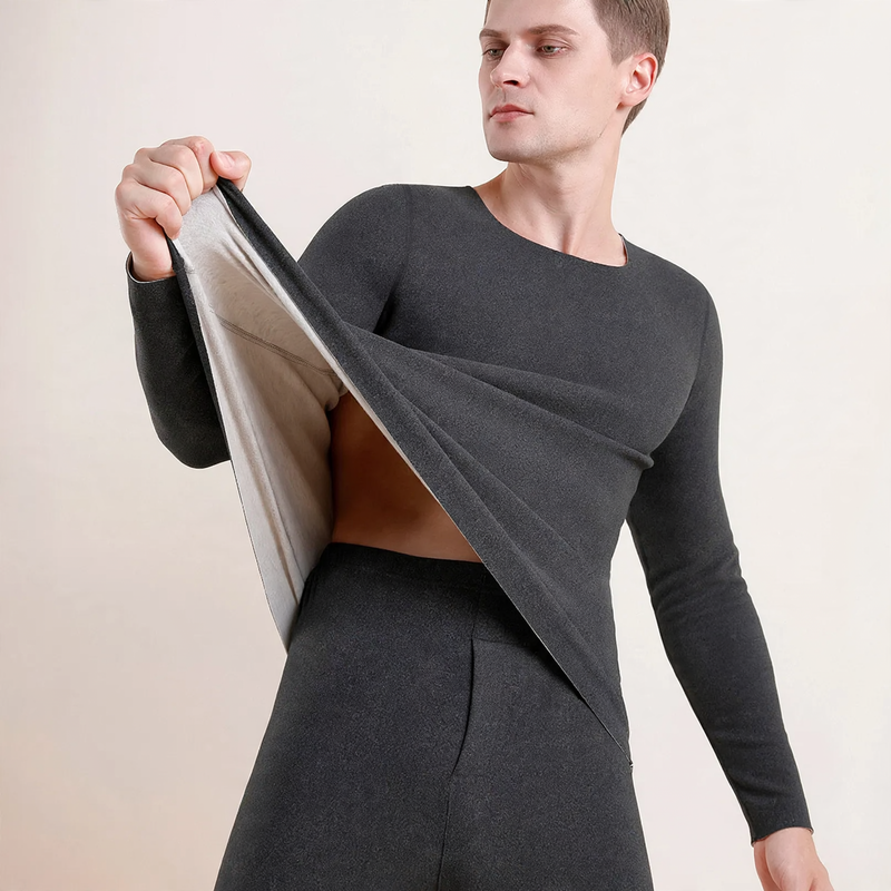 Padded thermal underwear set for men