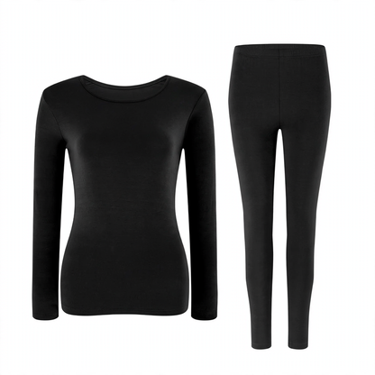 Women's Thermal Underwear Set, Modal, Warming, Crew Neck