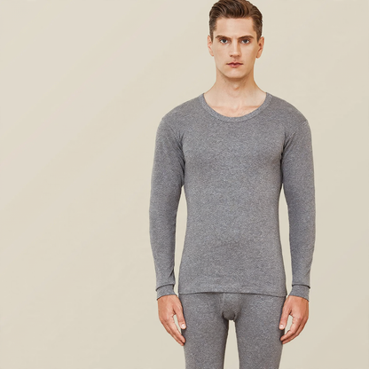 Cotton thermal set, round neck, antibacterial