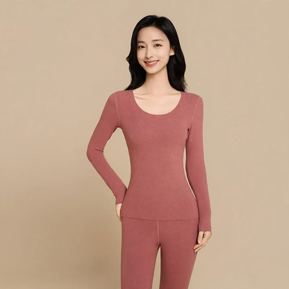 Self-warming thermal underwear set