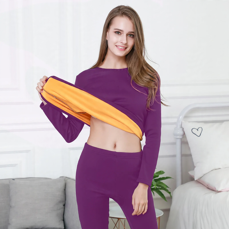 Thermal underwear set with heating function for women and men