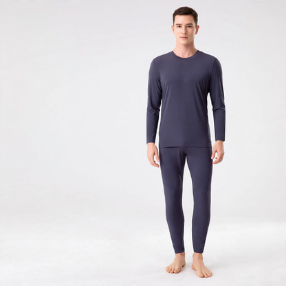 Thermal underwear set, modal, crew neck, skin-friendly