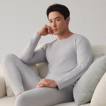 Men's Thermal Underwear Set, Modal, Crew Neck