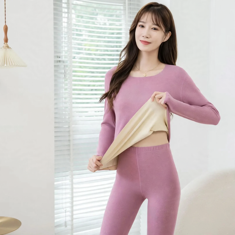 Seamless thermal underwear set for women