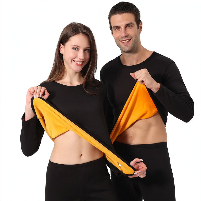 Thermal underwear set, insulated, for women and men