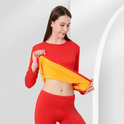 Thermo Set for couples, lined, round neck