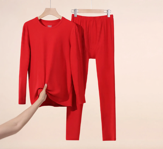 Thermal underwear set made of cashmere-silk blend