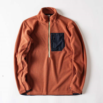 Unisex Half-Zip Fleece Pullover for Outdoor & Everyday
