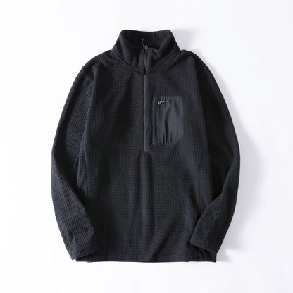 Unisex Half-Zip Fleece Pullover for Outdoor & Everyday