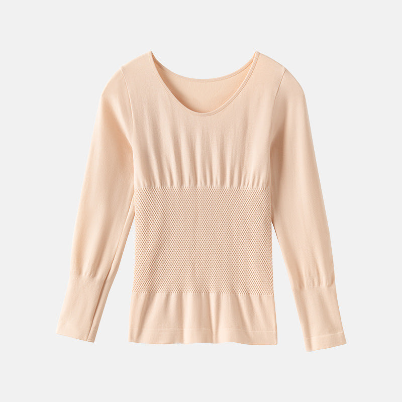 Women's thermal set made of merino wool, shaping