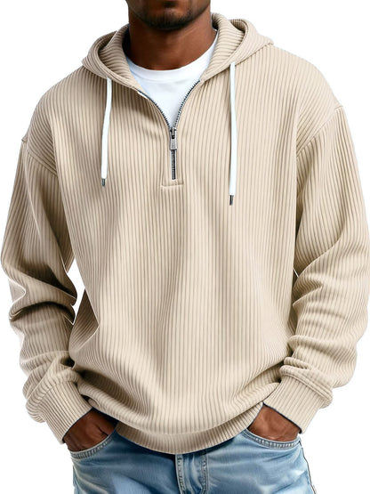 Men's hooded sweatshirt with zipper