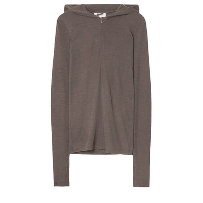 Hooded sweater with zipper