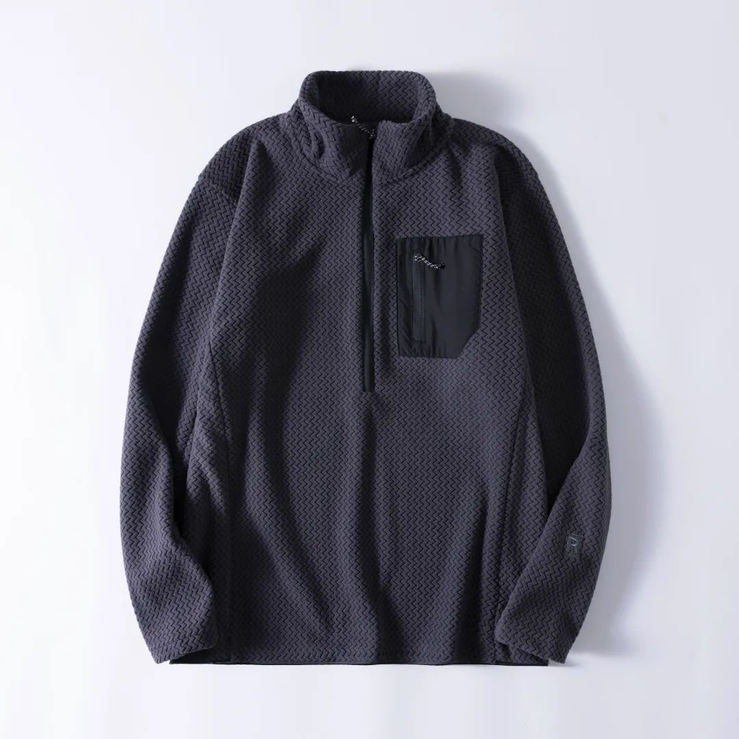 Unisex Half-Zip Fleece Pullover for Outdoor & Everyday