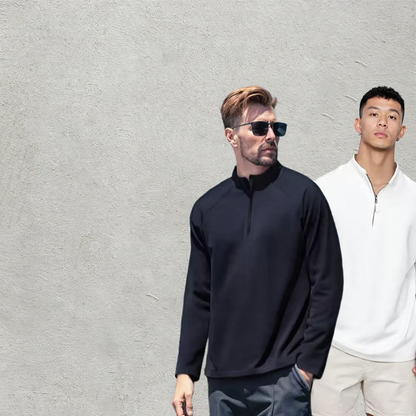 Breathable sweatshirt with stand-up collar, 320g