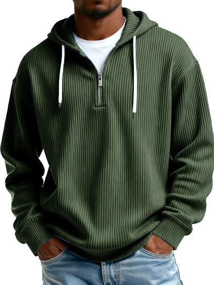 Men's hooded sweatshirt with zipper