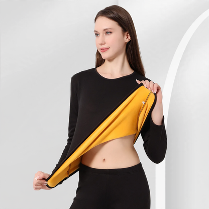 Thermo Set for couples, lined, round neck