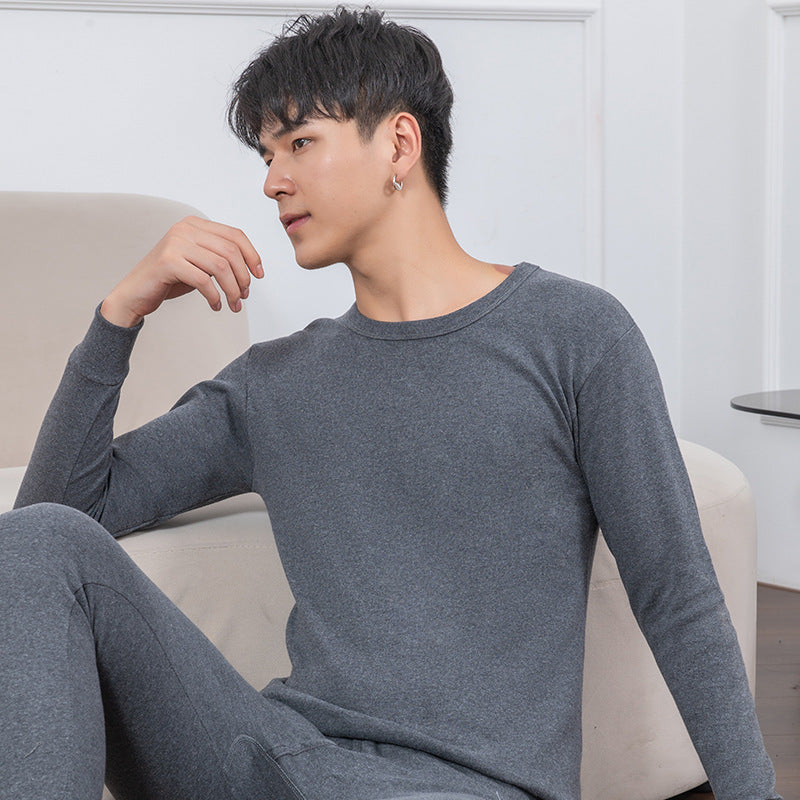 Cotton thermal set, round neck, unisex