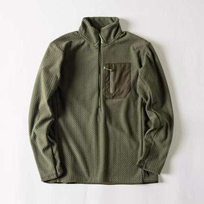 Unisex Half-Zip Fleece Pullover for Outdoor & Everyday