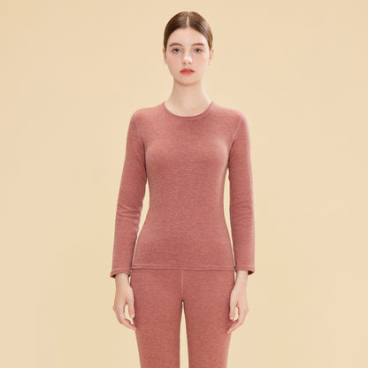 Warm underwear set made of wool-silk blend