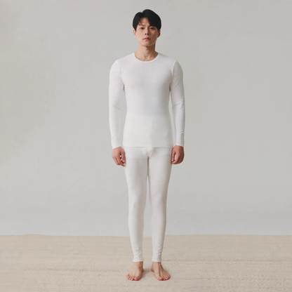 Men's underwear set, warming, crew neck