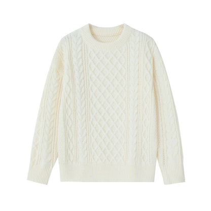 Men's knit pullover with half zipper, solid color