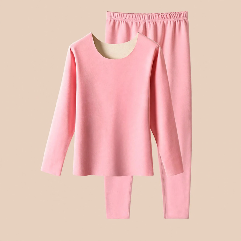 Padded thermal underwear set with heating function