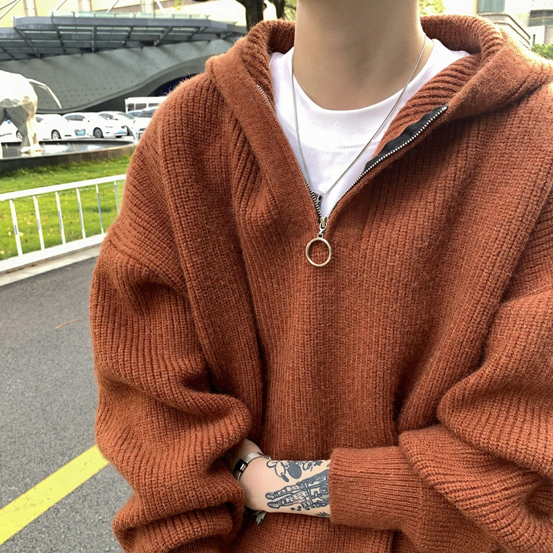 Men's hoodie with zipper