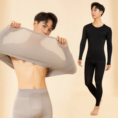 Seamless thermal underwear set for men