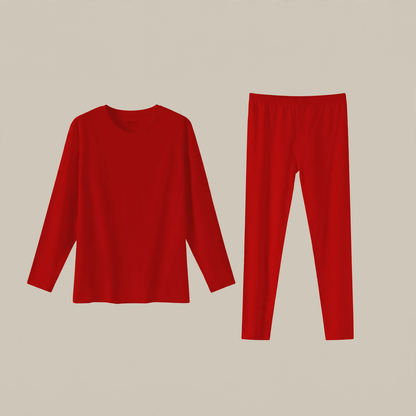 Cotton underwear set in red, ideal as a gift