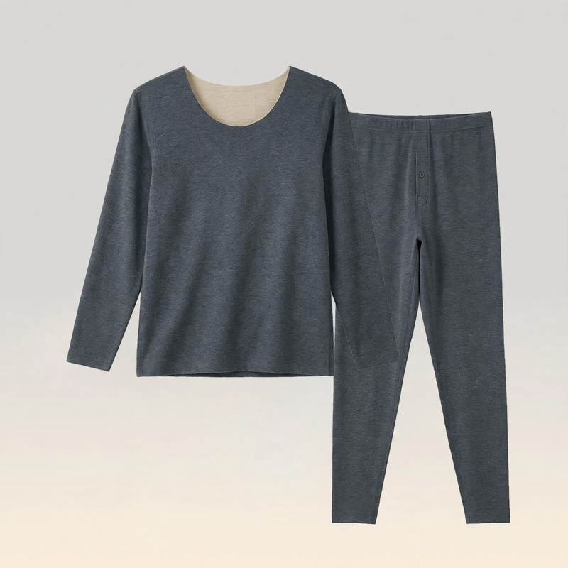 Thermo set with cashmere and silk, antibacterial
