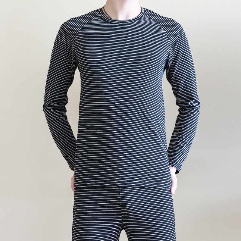 Cotton underwear set for men, striped/checkered